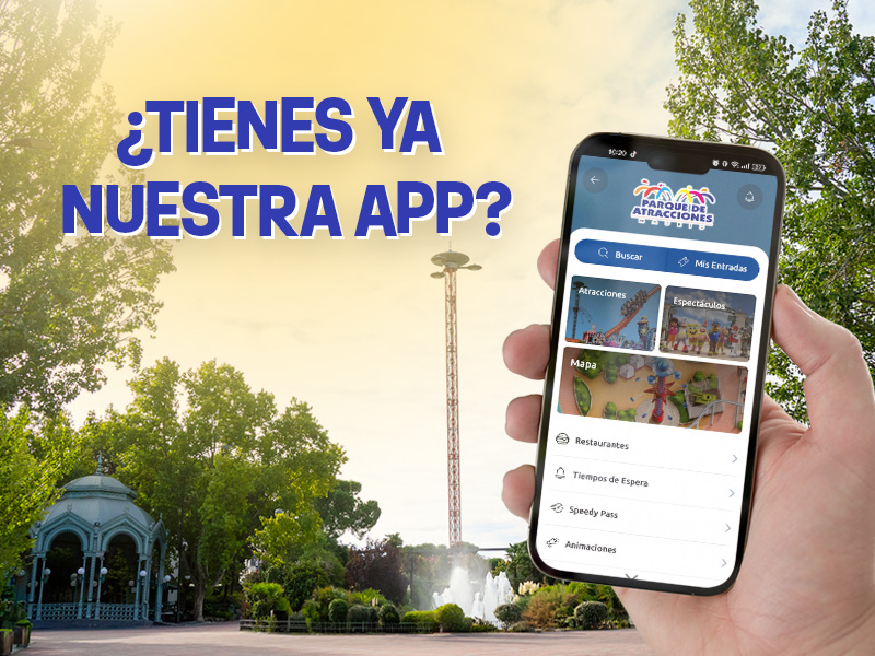 our app Parque de Atracciones de Madrid principal